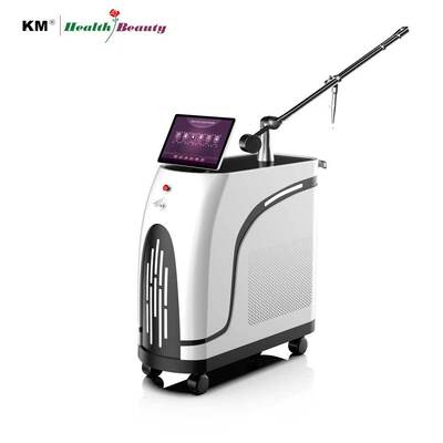 Aprobada por el CE Máquina láser Q con picosegundo conmutado Nd Yag Picolaser de pulso largo 1064 532 755 650 585 Máscara de tecnología de microcorriente
