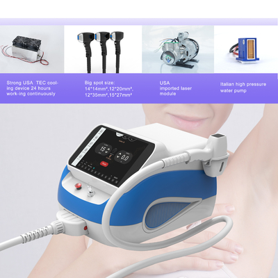 Máquina láser profesional de depilación portátil para salón / hogar