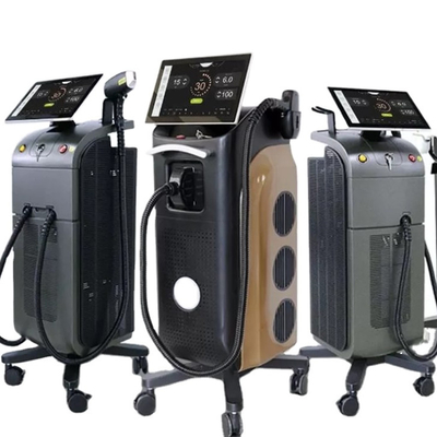 Máquina de eliminación de vello láser de diodo de tres longitudes de onda para uso comercial