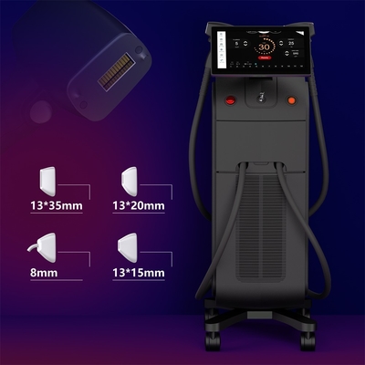 Máquina profesional de depilación de diodos láser de 1800W 808nm con tamaño de punto intercambiable