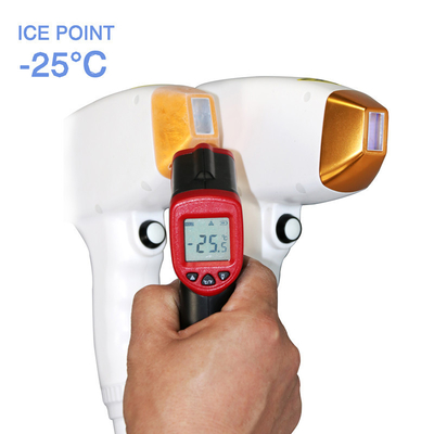 Sistema de súper enfriamiento Máquina de depilación láser de diodo láser titanio 755/808/1064nm ICE