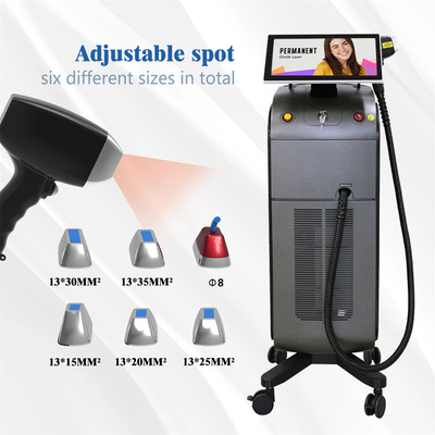 Máquina de depilación láser 3D 810Nm con servicio personalizado y tamaño de punto 15 * 27mm