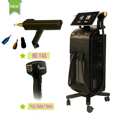 Salón de belleza IPL Máquina láser de depilación de pelo RF cuidado de la piel Eliminación de tatuajes