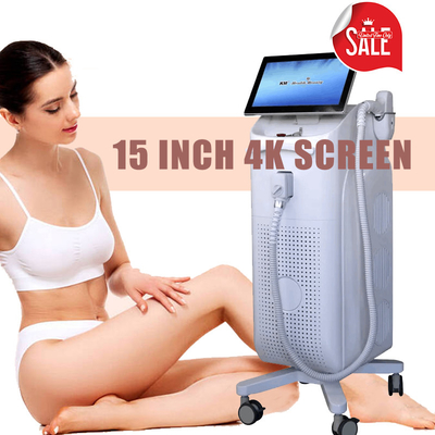 Máquina de depilación por láser de diodo de 800W - 1600W 3 ondas 808nm 755nm 1064nm