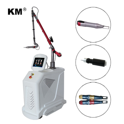 4 longitudes de onda Nd YAG Q Switch Máquina láser de eliminación de tatuajes estilo estacionario