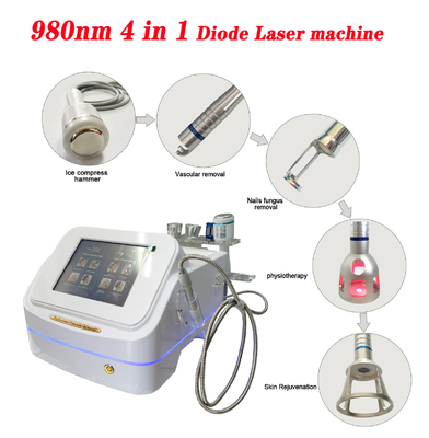 4 en una máquina láser de diodos de 1980nm portátil para salones de belleza