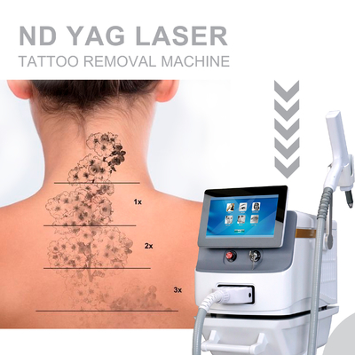 Q Switch Nd YAG Máquina de eliminación de tatuajes láser 1064nm 532nm 1320nm 2 años de garantía